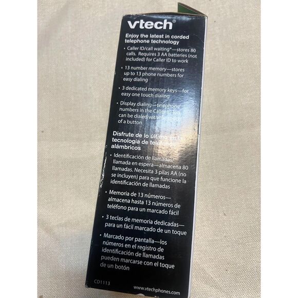 Vtech Trimstyle Telephone with Caller ID/Call Waiting CD1113 - Picture 3 of 4